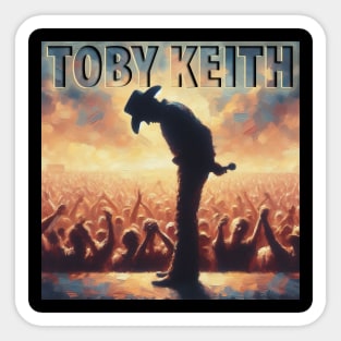 toby keith art design Sticker